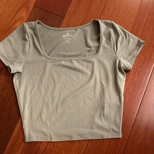 Hollister Sage Green Crop Top